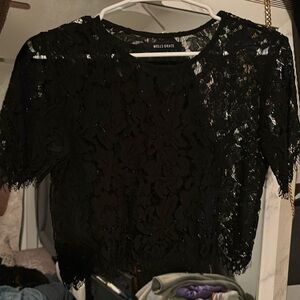 Wells Grace silk lace top